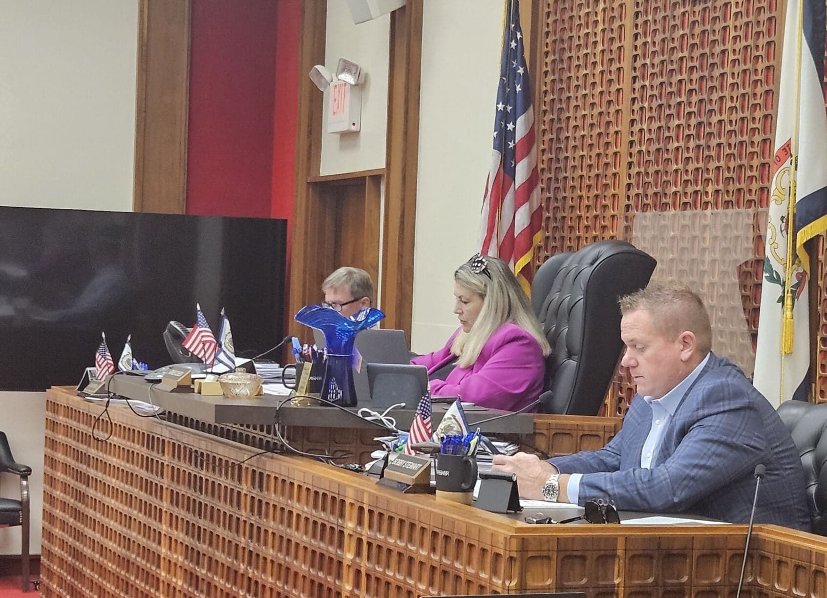 Lewis County Commission meeting on flood accounting