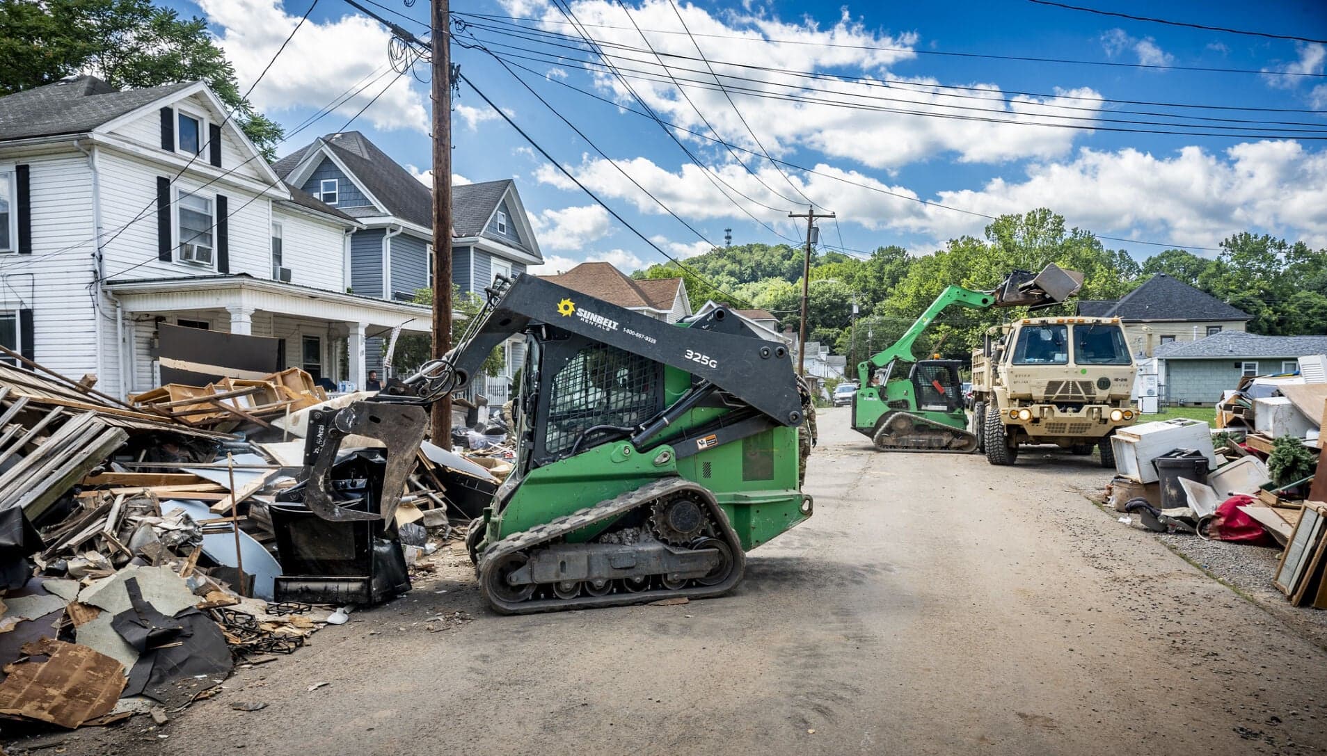 West Virginia National Guard members assist with flood cleanup